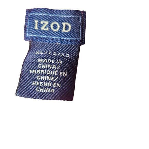 Izod Womens Pink Cable Knit V-Neck Sweater Size XL Cotton Blend - Picture 3 of 4